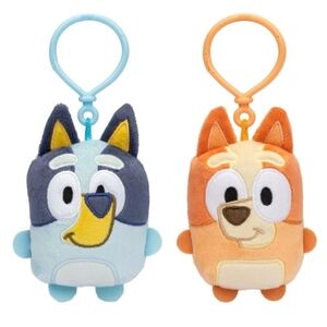NWT Bluey & Bingo Mini Plush Clip-on Set‎